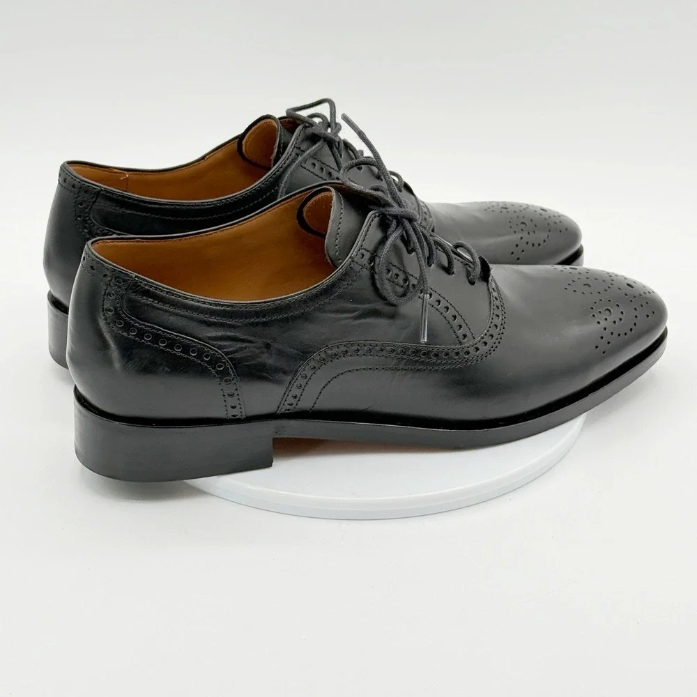 Allen Edmonds Sienna Oxford Medallion Lace Up Size 8.5 D Mens Black Leather 8498
